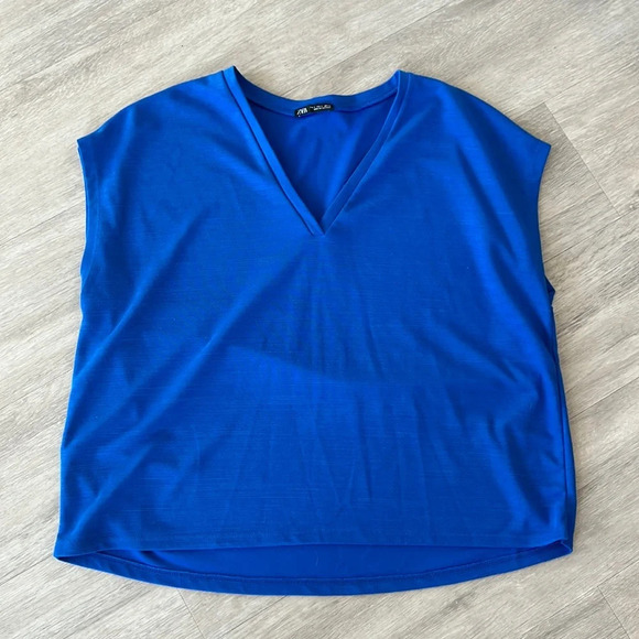 Zara Blue Shirt - Picture 1 of 3